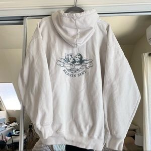 Brandy Melville/ John Galt “Heaven Sent” Graphic Zip Up Hoodie👼🕊